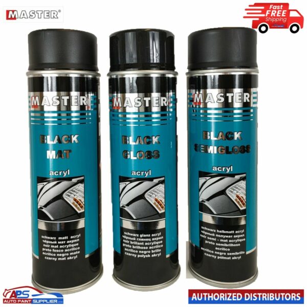 MASTER ACRYL SPRAY BLACK MAT / SEMIGLOSS / GLOSS Model ACRYL SPRAY