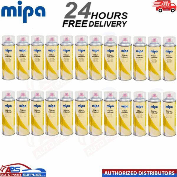 24x MIPA silicone remover & Degreaser spray spray can cleaner - 400ml Model: 212520000