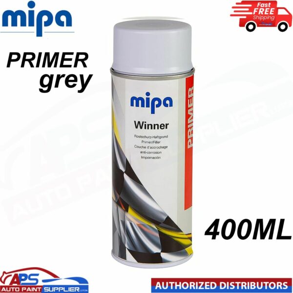 MIPA MAWPG WINNER PRIMER GREY - SPRAY PAINT AEROSOL 400ML Model: MAWPG