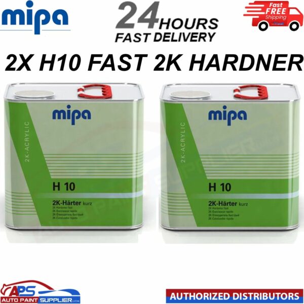 2 X MIPA H10 FAST 2K HARDENER 2.5LT-UNIVERSAL HARDENER FOR PRIMER- FAST DELIVERY Model: 2XMIP237820000S-1