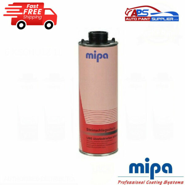 1 x MIPA SCHUTZ UNDER SEAL UNDERBODY RUST PROTECTION PROTECTOR BLACK 1LTR Model 1 x 256730000