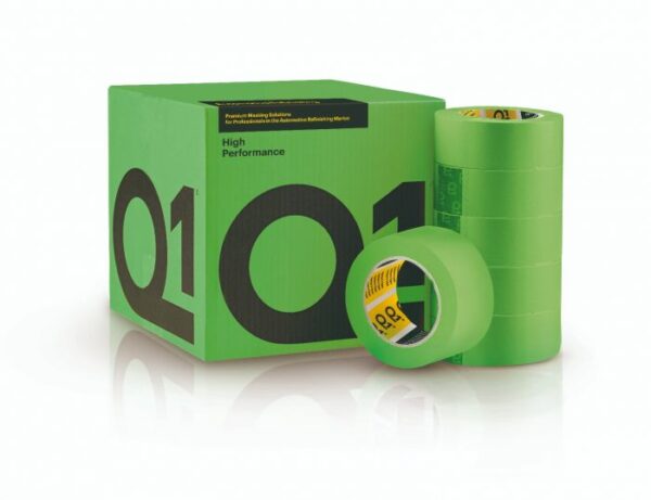 Q1 High Performance GREEN MASKING TAPE ROLL 18/24/36/48mm BOX Model Q1HPG48