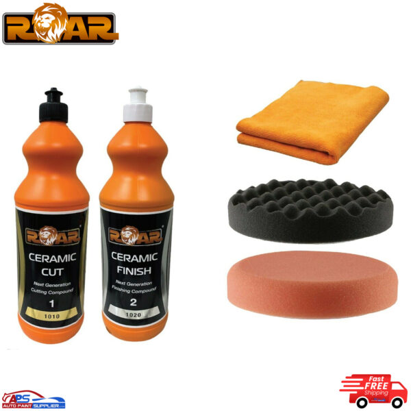 ROAR CERAMIC 1010 STARTER KIT POLISHING VALETING 1020 DETAILING CUTTING PAD Model 1010SK