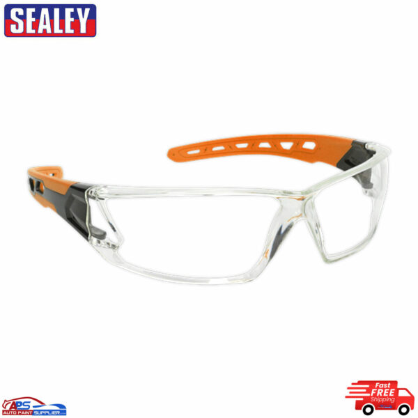Sealey- SSP66 Polycarbonate Safety Glasses Spectacles Anti-Scratch Lenses Model SSP66