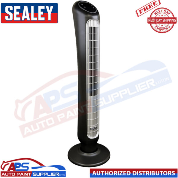 Sealey STF43Q 43" Quiet High Performance Oscillating Tower Fan Cooling Ai Model HVF30S