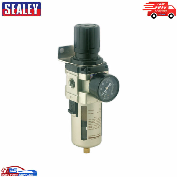 SA206FR Sealey Air Filter/Regulator Max Airflow 140cfm Model SA206FR