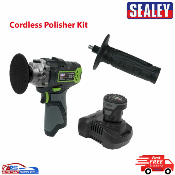 Sealey CP108VCP Cordless Polisher Kit 75mm 10.8V 2Ah Li-ion Body Model CP1205