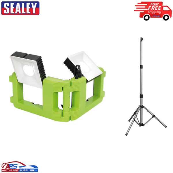 Sealey 60W COB Folding Floodlight LED192T 230V Case & Stand Model LED192T