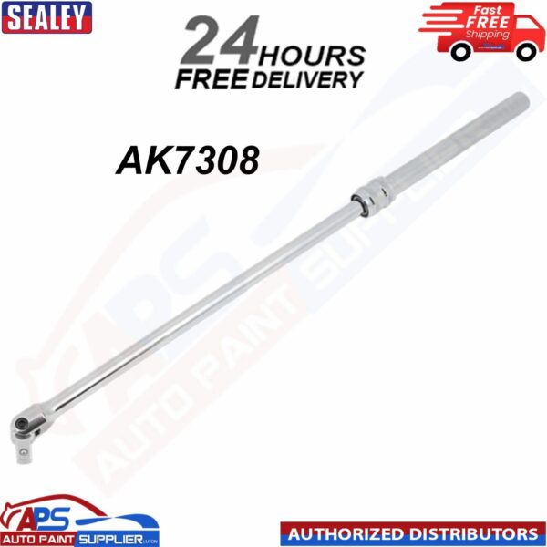 Sealey AK7308 Extendable Breaker Bar 1/2"Sq Drive 480 - 630mm Quick Release Model: AK7308