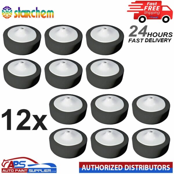 12X STARCHEM - BLACK - 6" COMPOUND HEAD PAD MOP - FAST DELIVERY Model: QWMF14X12