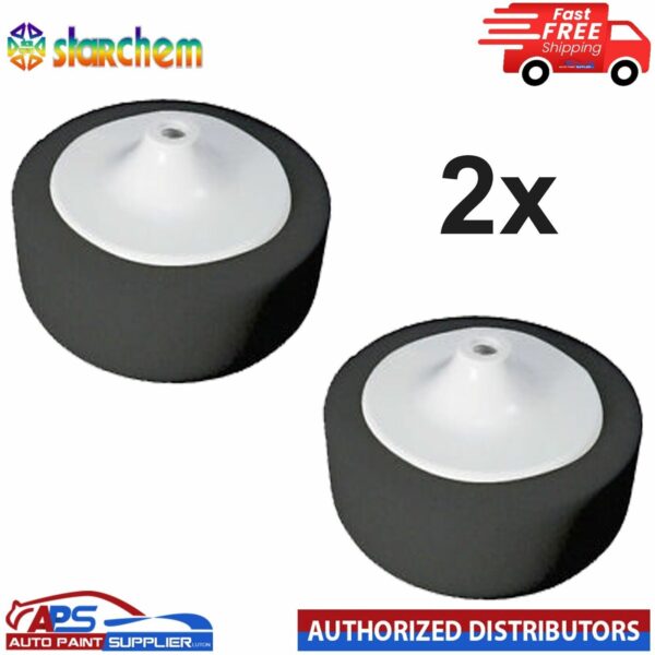 2X STARCHEM - BLACK - 6" COMPOUND HEAD PAD MOP - FAST DELIVERY Model: QWMF14X2
