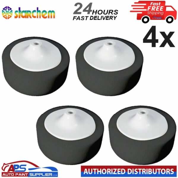 4X STARCHEM - BLACK - 6" COMPOUND HEAD PAD MOP - FAST DELIVERY Model: QWMF14X4