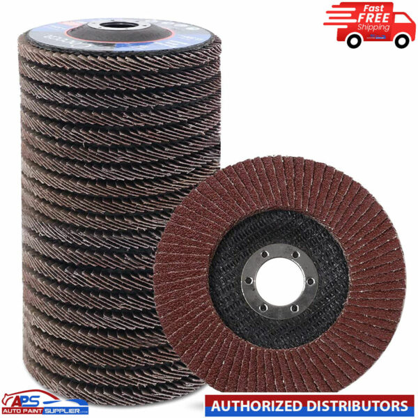 FLAP DISC Zirconium Ø115mm Ø22mm Bore 40, 80, And 120 Grit Pack of 10 discs Model Ø115mm Ø22mm