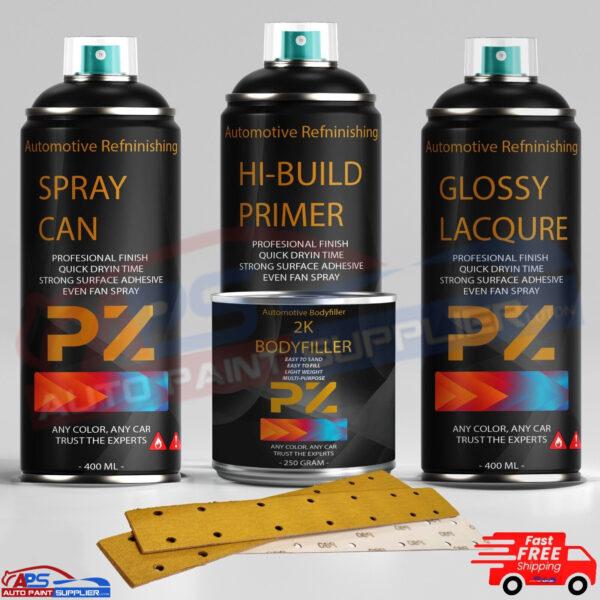 Aerosol Spray Paint Mixed To Code Custom Aerosol 400ml Kit RAL BS Car Paint Model Mix to Code