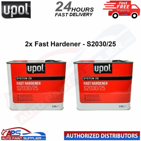 2 x UPOL S2030 FAST 2K UNIVERSAL HARDENER 2.5L - FAST DELIVERY Model: DAVS2030/25X2