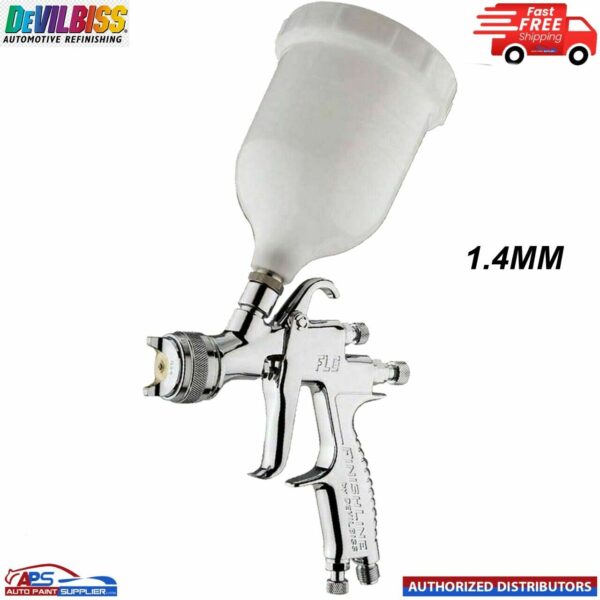 Devilbiss FLG-5 Gravity Spray Gun 1.4mm Car Air Feed Sprayer Paint Solvent Model Devilbiss FLG-5