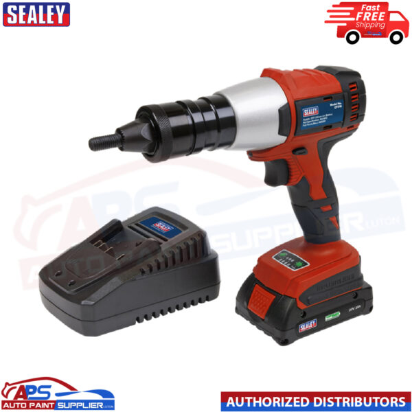 Sealey CP316 20V 2Ah Brushless Cordless Nut Riveter Model: CP316