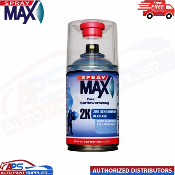 SPRAYMAX 2K 2in1 HEADLIGHT 684068 CLEARCOAT AEROSOL - 250ML (Next Day) Model: SMA684068