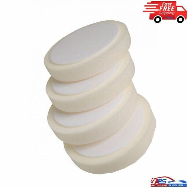 Fast Mover FMT6086 Hard White Compounding Pad with Hook & Loop 150 X 30mm x5 Model FM6086