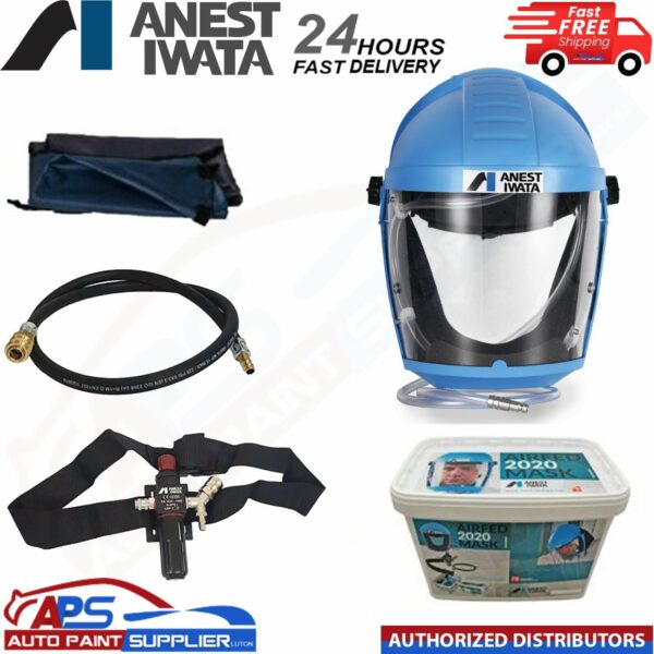 Anest Iwata Full Face Mask Kit 2020 AirFed/Storage/Audible - FAST DELIVERY Model: VIUAF2020KIT