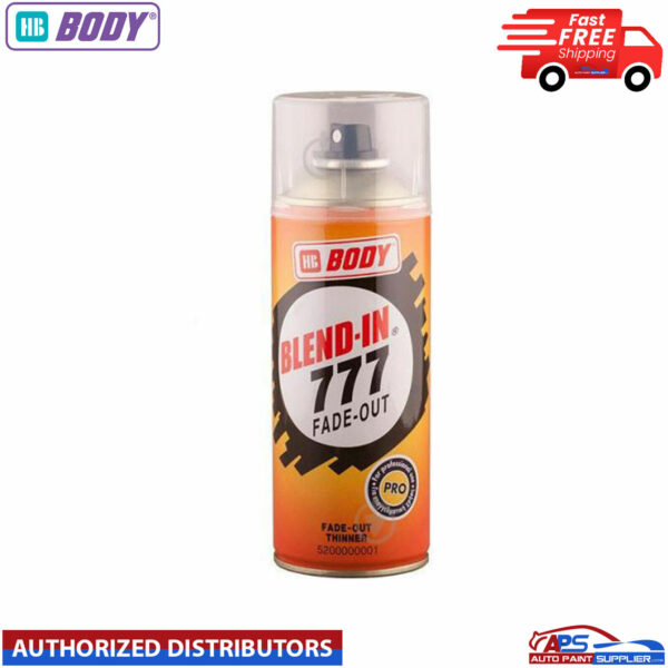 HB Body Blend In 777 Fade Out Thinner Aerosol BLENDS LACQUER EDGES 400ml Model 777