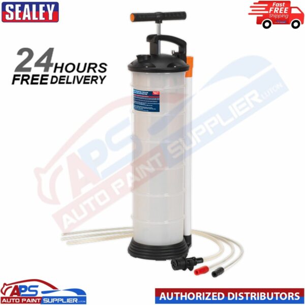 SEALEY TP69 MANUAL VACUUM OIL & FLUID EXTRACTOR SYPHON 6.5 LITRE PUMP Model: TP69