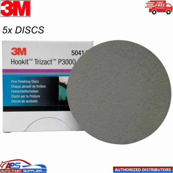 5x 3M 50415 Trizact Finishing/Blending Disc P3000 Grit 75mm Sanding Model: 50415