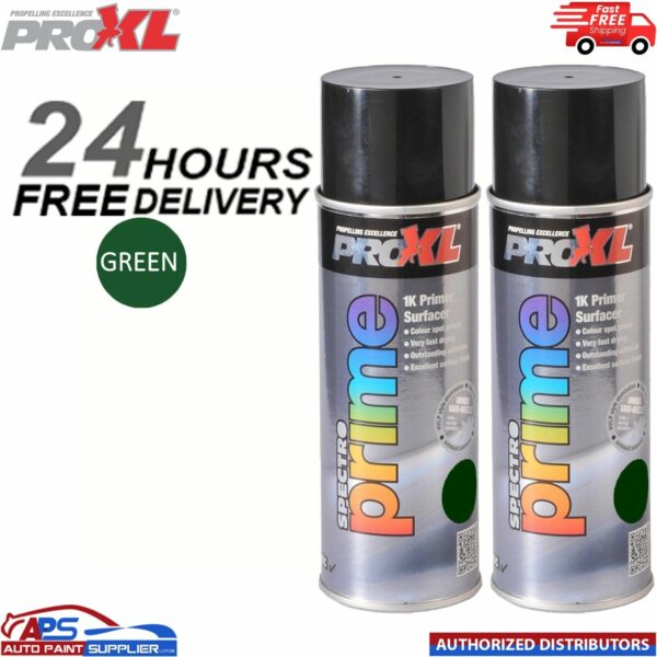 2 X PROXL SPECTRO PRIME AEROSOL 400ML - GREEN -PRO XL SPOT ETCH Model: PROSPECTROGRN