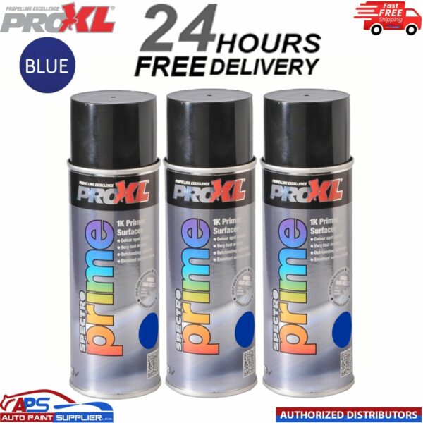 3 X PROXL SPECTRO PRIME AEROSOL 400ML - BLUE -PRO XL SPOT ETCH Model: PROSPECTROBLUE