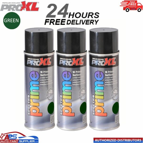3 X PROXL SPECTRO PRIME AEROSOL 400ML - GREEN -PRO XL SPOT ETCH Model: PROSPECTROGRN