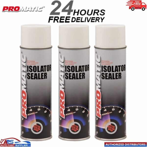 3x PROMATIC ISOLATOR SEALER SPRAY AEROSOL PRIMER 500ML Model: 3x PROMATIC ISOLATOR