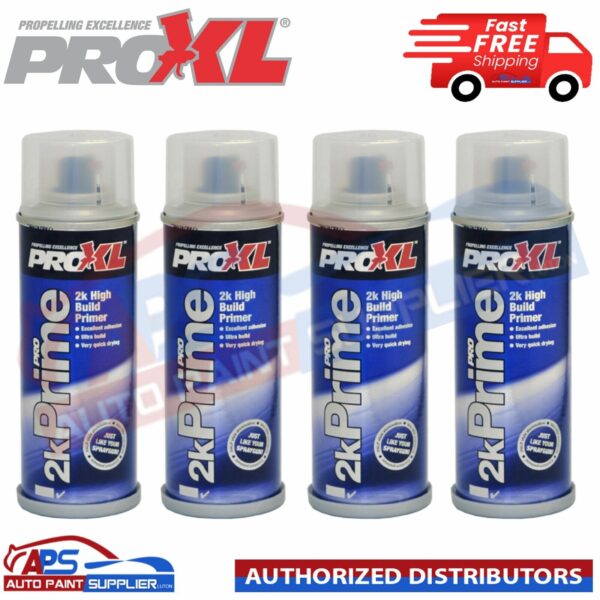 4X PRO XL PRO 2K 200ML PRIME HIGH BUILD FILLER PRIMER AEROSOL- PROXL ETCH PAINT Model: PRO2KPRIME