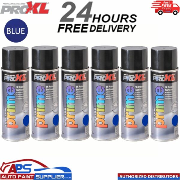 6 X PROXL SPECTRO PRIME AEROSOL 400ML - BLUE -PRO XL SPOT ETCH Model: PROSPECTROBLUE