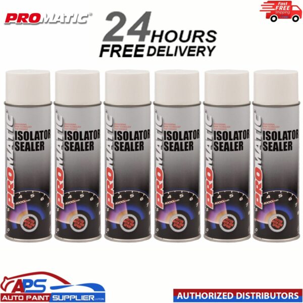 6x PROMATIC ISOLATOR SEALER SPRAY AEROSOL PRIMER 500ML Model: 6x PROMATIC ISOLATOR