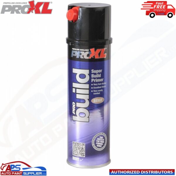 PRO XL PRO BUILD HIGH BUILD FILLER PRIMER AEROSOL 500ML - BEIGE Model: PROBUILDW