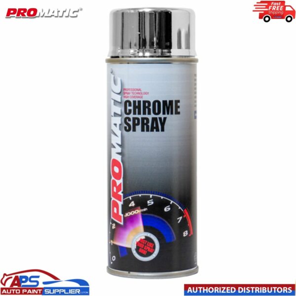 Promatic Chrome Spray Paint Aerosol 400ml - Free Delivery Model: Promatic Chrome Spray Paint