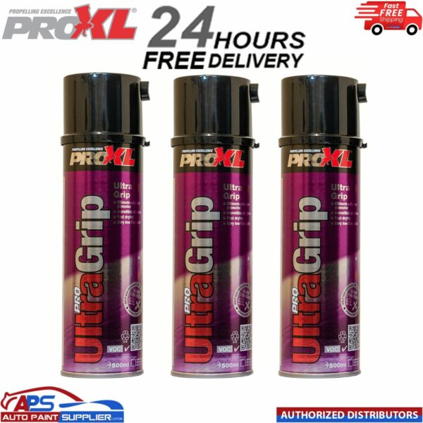 ProXL Ultra Grip High Adhesion Multi Primer x 3 500ml Aerosol Spray Paint PRO XL Model: PRO XL ULTRA GRIP X 2
