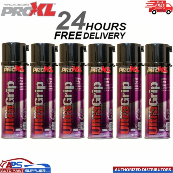 ProXL Ultra Grip High Adhesion Multi Primer x 6 500ml Aerosol Spray Paint PRO XL Model: PRO XL ULTRA GRIP X 2