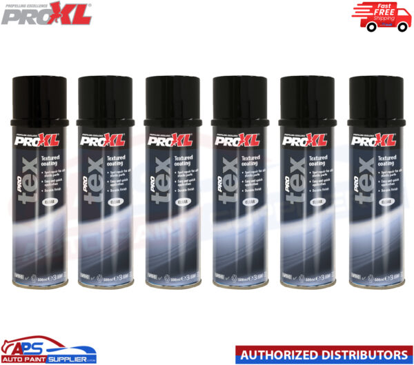 1 FREE CAN WITH 6X PROXL PRO TEXTURED CLEAR AEROSOL BUMPER PAINT SPRAY PAINT PRO XL (500ML) Model: PROTEXC