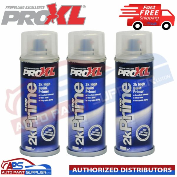3X PRO XL PRO 2K PRIMER AEROSOL 200ML PRIME HIGH BUILD FILLER - PROXL ETCH PAINT Model: PRO2KPRIME