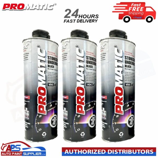 3X PROMATIC STONECHIP UNDERBODY BLACK COATING - 1L Model: 3x PROMATIC STONECHIP