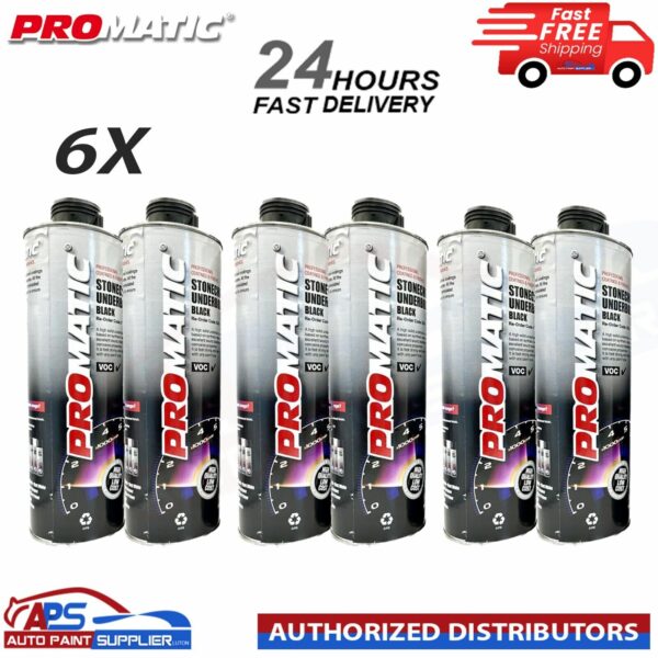6X PROMATIC BLACK STONECHIP UNDERBODY COATING 1L - NEXT DAY FREE DELIVERY Model: 6X PROMATIC STONECHIP
