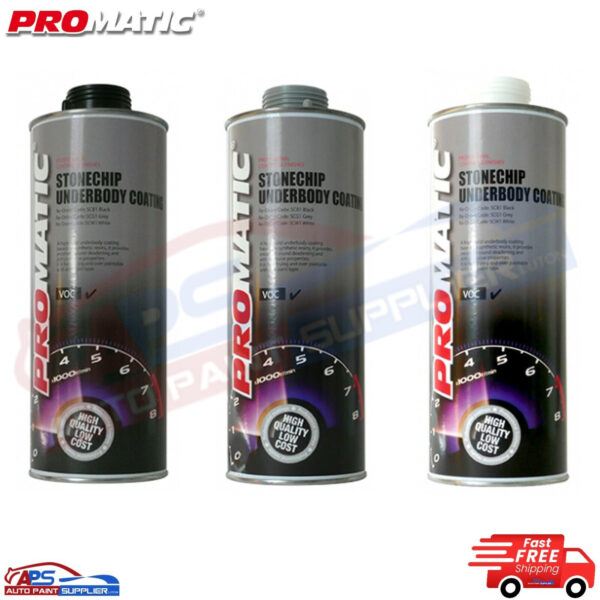 Promatic Professional Stonechip Underbody Spray paint Wood Metal Fast Drying Model Stonechip