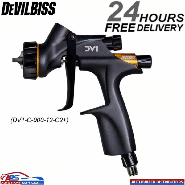 DeVilbiss DV1 (DV1-C-000-12-C2+) Non-Digital HVLP Clearcoat 1.2mm Spray Gun Model: DV1-C-000-12-C2+