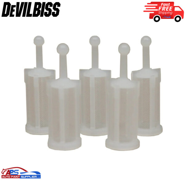DeVilbiss KGP-5-K5 Gravity GFC Cup Spray Gun Fluid Strainer Filter Pack of 5 Model 905207