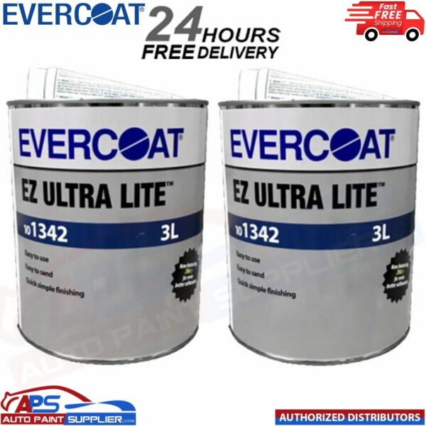 2x Evercoat 101342 EZ Ultra Lite Body Filler - easy levelling sanding filler 3L Model: 101342