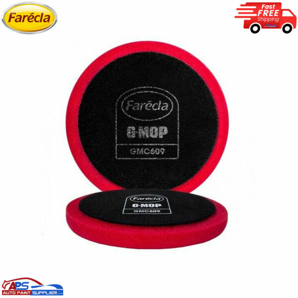GMC609 Farecla G Mop Flexible HI CUT RED Compounding Foams 6" [Pack Of 2] Model GMC609
