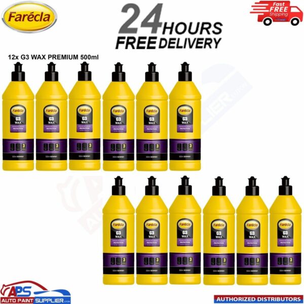 12x Farecla G3 Wax Premium Liquid Protection 500ml G3W501 - FAST DELIVERY Model: G3W501G3