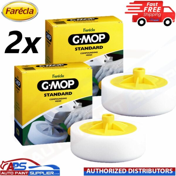 2x Farecla 6" SGM14 G Mop Standard Compounding Sponge Foam 150mm Next Day Delivery Model: SGM14