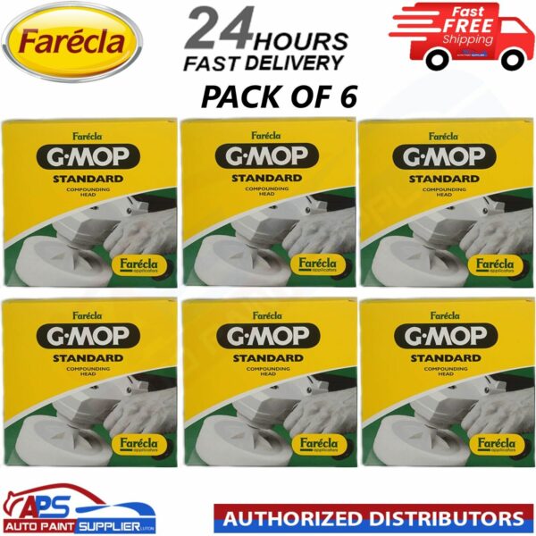 6x Farecla 6" G Mop Standard Compounding 14mm Foam 150mm - FAST DELIVERY Model: SGM14